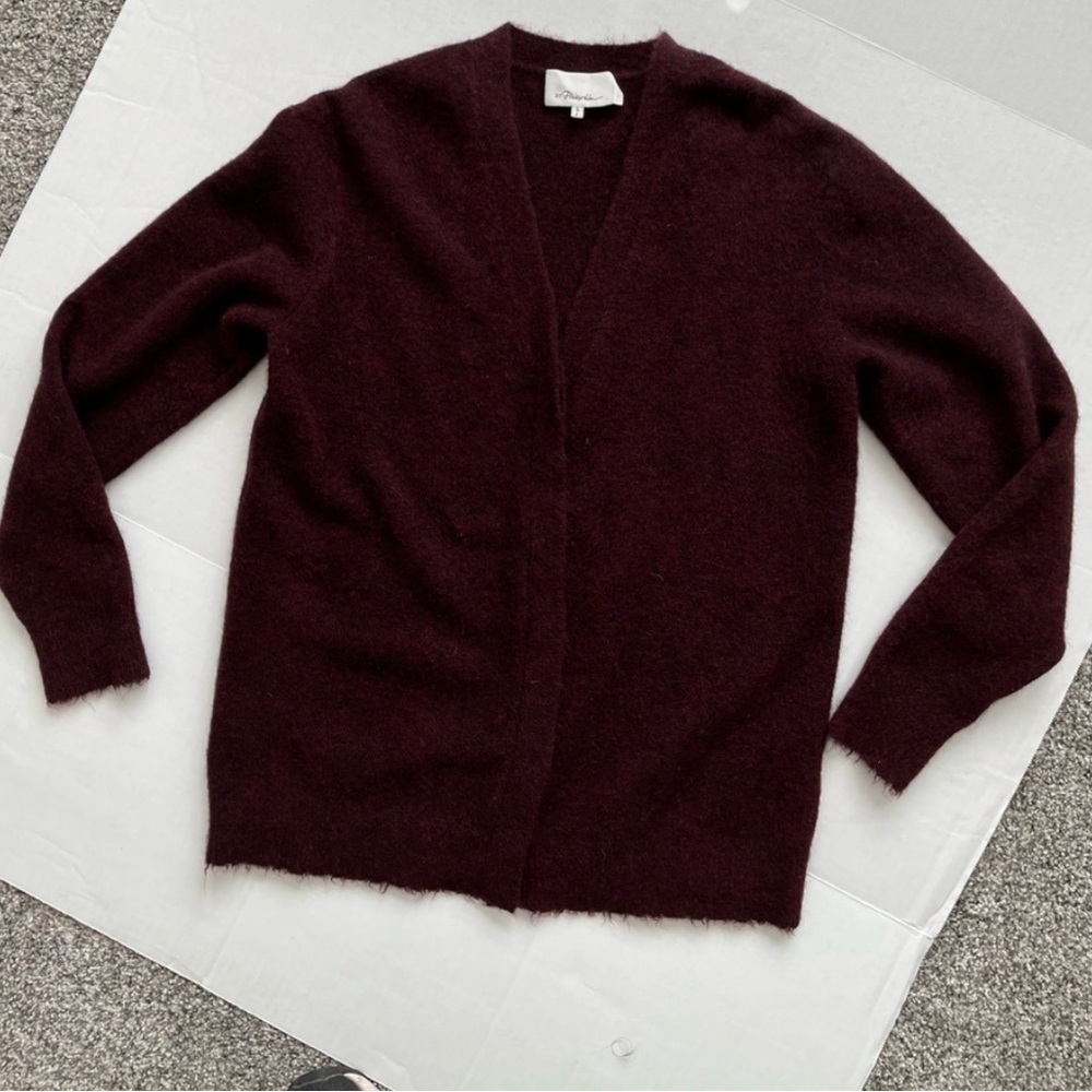Burgundy cardigan